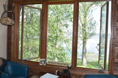 Lounge by window at FishInn